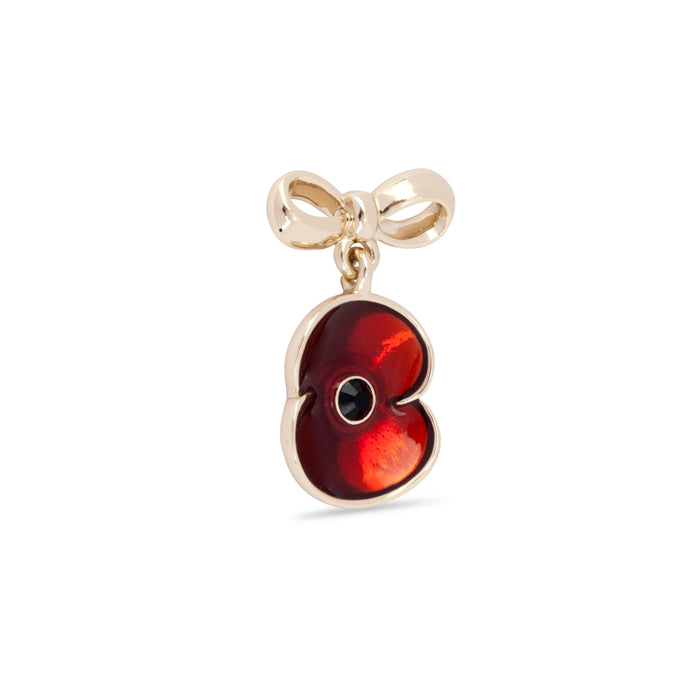 Sweetheart Poppy Bow Pin