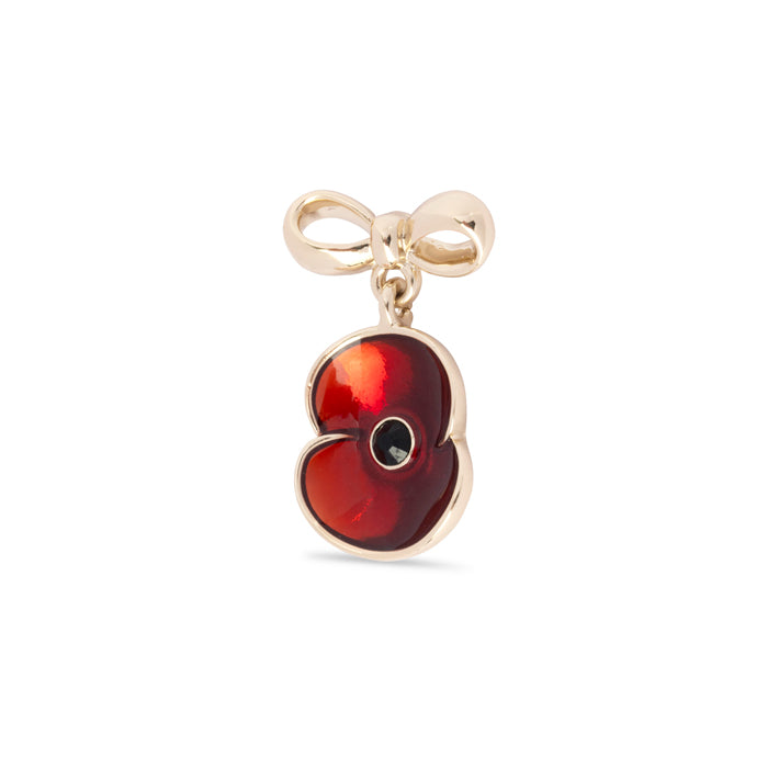 Sweetheart Poppy Bow Pin