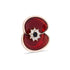 Ripple Poppy Crystal Jet Centre Pin