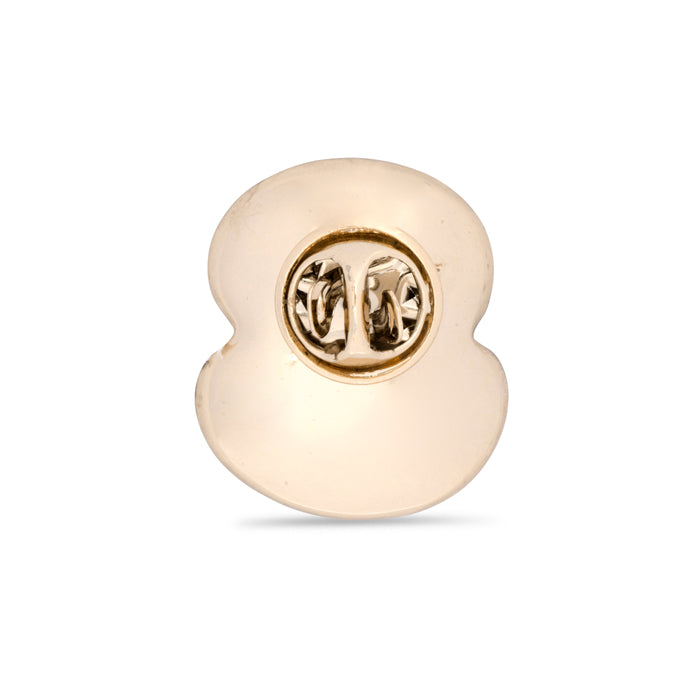 Ripple Poppy Crystal Jet Centre Pin