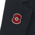Ripple Poppy Crystal Jet Centre Pin