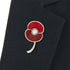 At the Going Down of the Sun Poppy Brooch