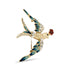 Flying Nightingales Brooch