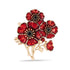 3D Poppy Bouquet Brooch