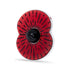 Magnetic Sunburst Poppy Brooch