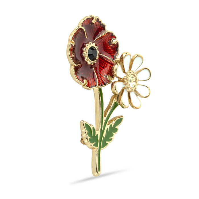 Poppy & Daisy Brooch