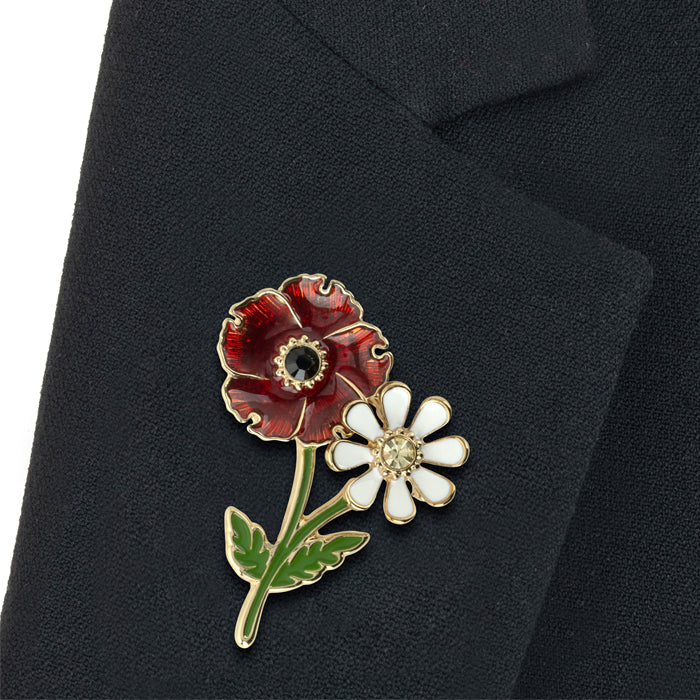 Poppy & Daisy Brooch