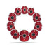 Multi Poppy Wreath Pin