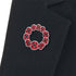 Multi Poppy Wreath Pin