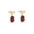 Sweetheart Poppy Bow Drop Earrings