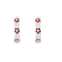 Forever Linked Crystal Poppy Wreath Hoop Earrings