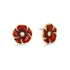 3D Crystal Poppy Stud Earrings