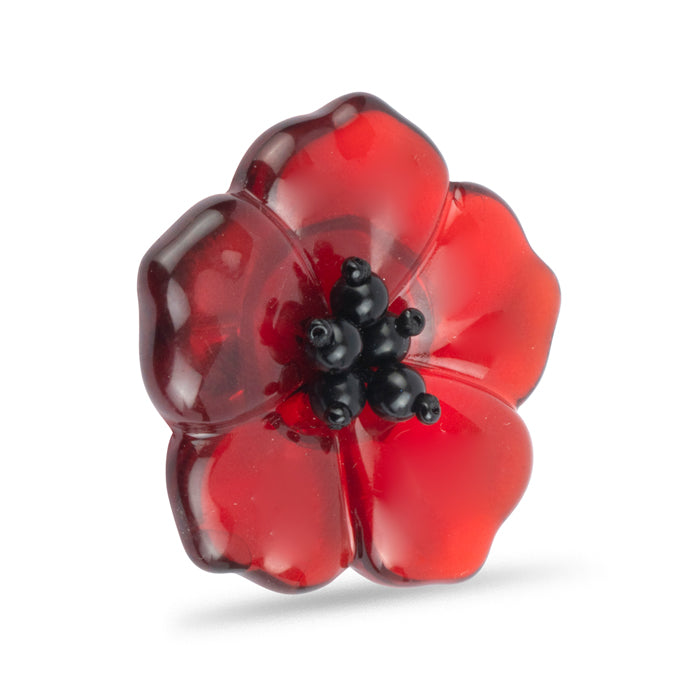Resin Poppy Brooch