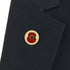 British Pewter Poppy Round Pin