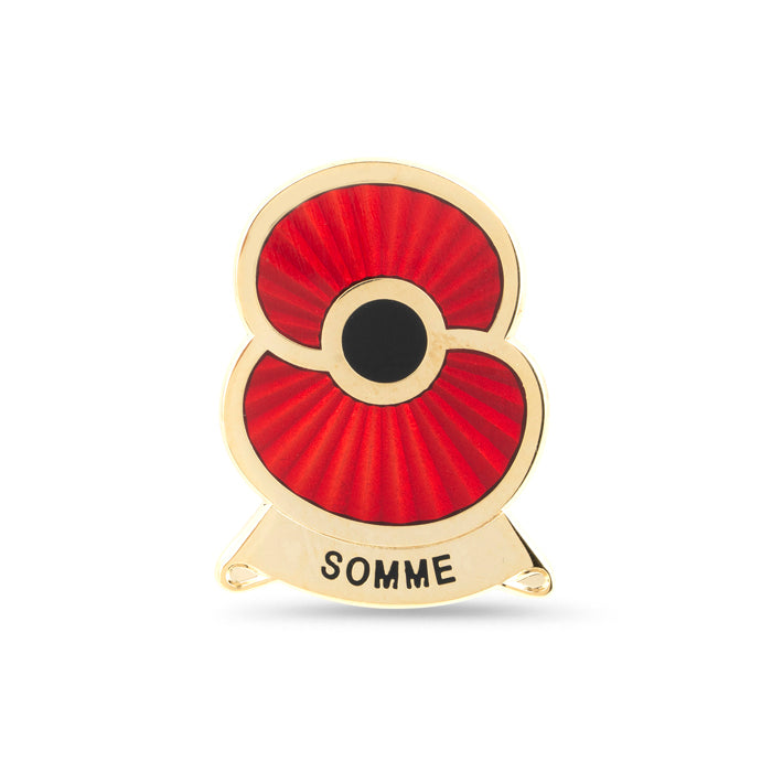 Remembering Somme Poppy Lapel Pin