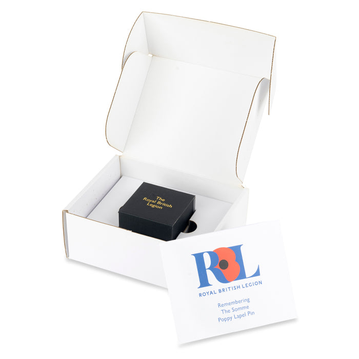 Remembering Somme Poppy Lapel Pin
