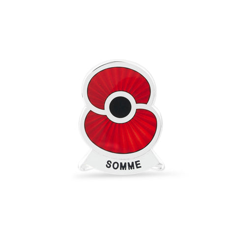 Remembering Somme Poppy Lapel Pin