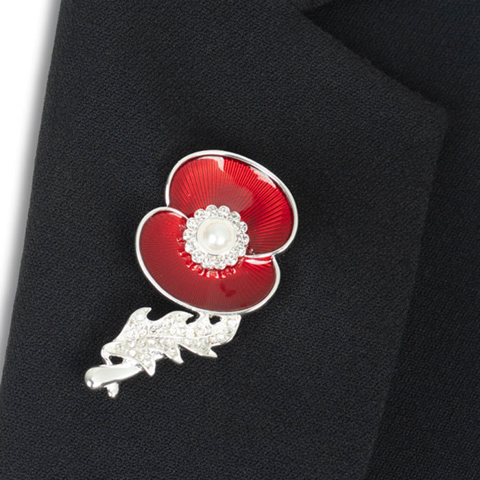 Secret Operations Remembrance Poppy Brooch