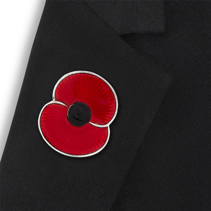 Magnetic Flanders Field Poppy Badge