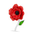 3D Blooming Poppy Brooch