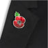 11th Hour, 11th Day, 11th Month with Leaf Poppy Brooch