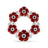 Crystal Poppy Wreath Brooch 2026