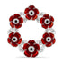 Crystal Poppy Wreath Brooch 2026