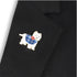 Scottie Dog Tartan Coat Poppy Badge
