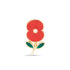 Enamel Poppy with Crystal Centre Pin