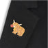 Highland Cow Five Petal Poppy Pin