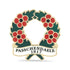 Passchendaele 1917 Poppy Wreath Badge