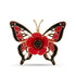 Butterfly and Poppy Brooch