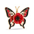 Butterfly and Poppy Brooch