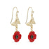Butterfly and Poppy Drop Earrings