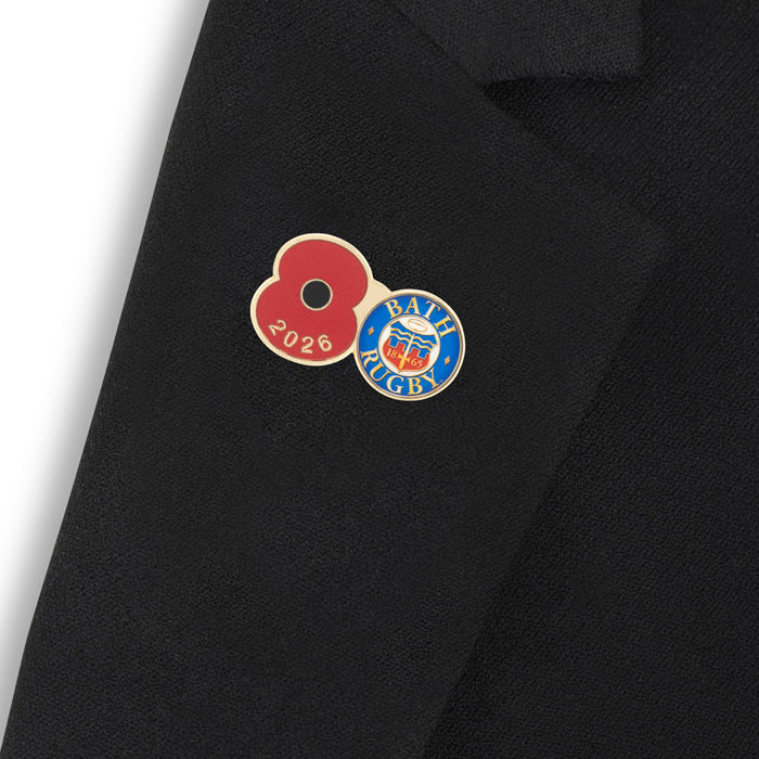 Bath Poppy Rugby Pin 2026