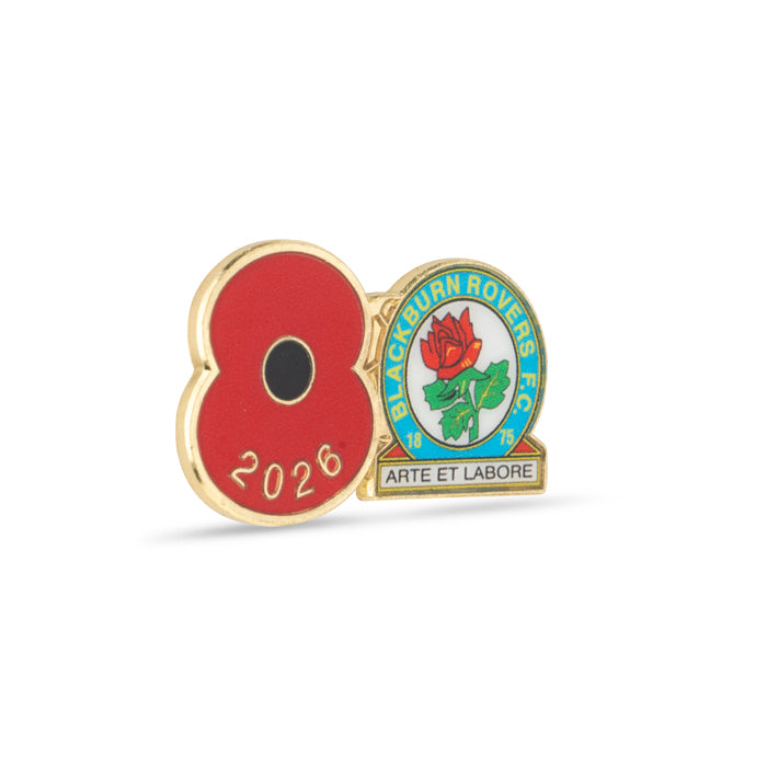 Blackburn Rovers Poppy Football Pin 2026