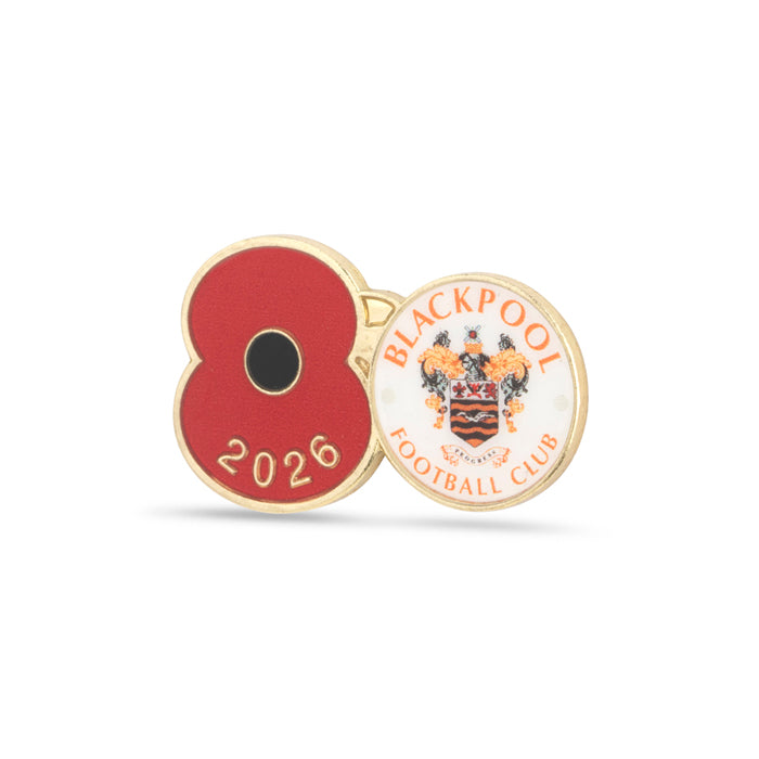 Blackpool Poppy Football Pin 2026