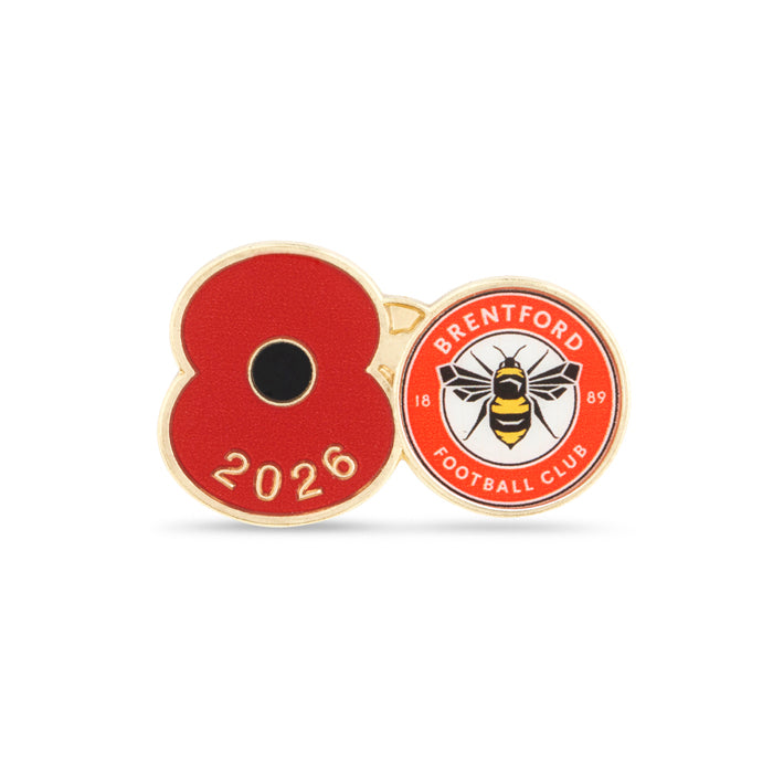 Brentford Poppy Football Pin 2026