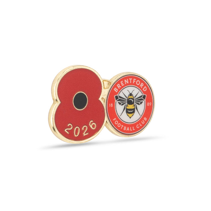 Brentford Poppy Football Pin 2026