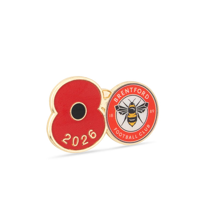 Brentford Poppy Football Pin 2026
