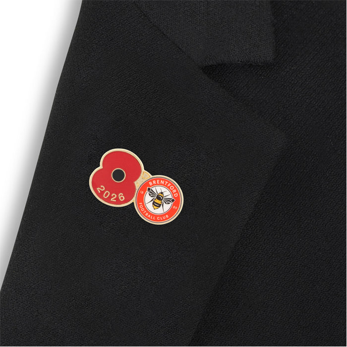 Brentford Poppy Football Pin 2026