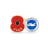 Brighton & Hove Albion Poppy Football Pin 2026