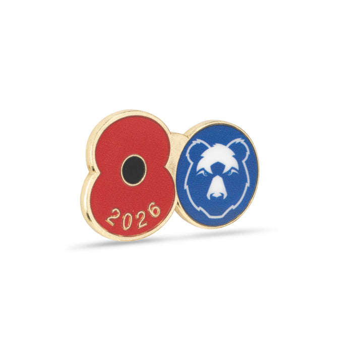 Bristol Bears Poppy Rugby Pin 2026