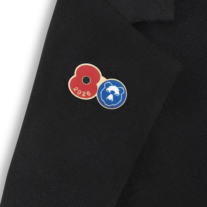 Bristol Bears Poppy Rugby Pin 2026