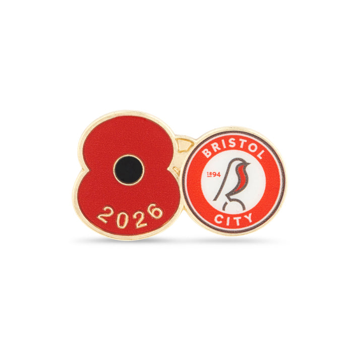 Bristol City Poppy Football Pin 2026