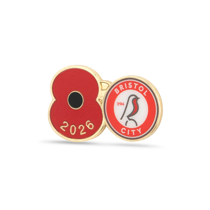 Bristol City Poppy Football Pin 2026