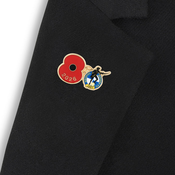 Bristol Rovers Poppy Football Pin 2026