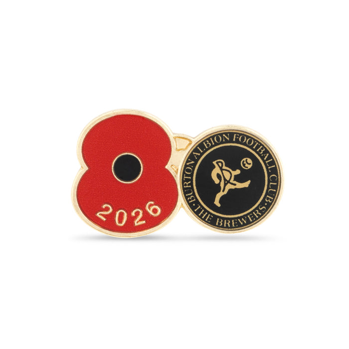 Burton Albion Poppy Football Pin 2026