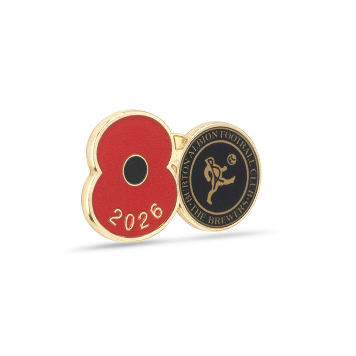 Burton Albion Poppy Football Pin 2026