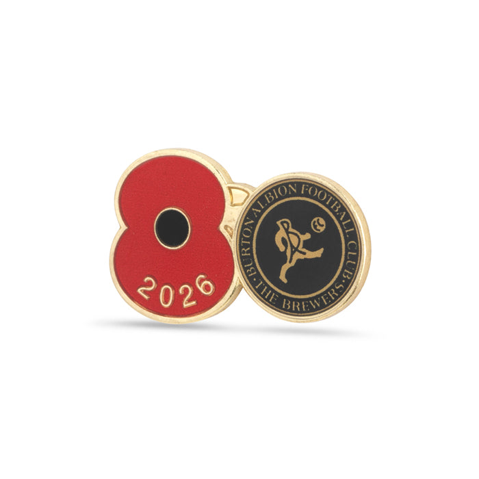 Burton Albion Poppy Football Pin 2026